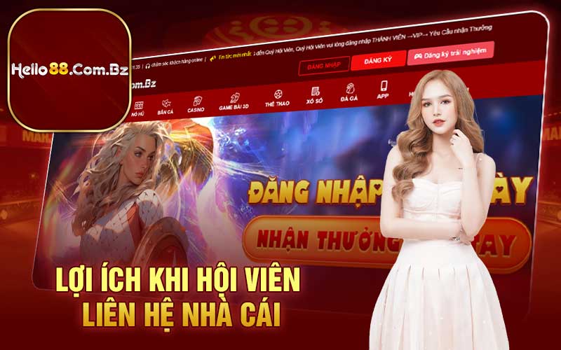 Lợi ích khi hội viên liên hệ nhà cái